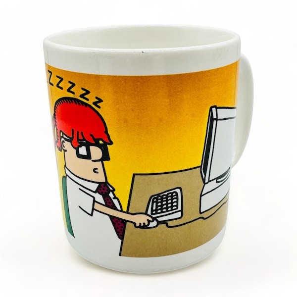 Taza de café vintage de Dilbert: un regalo divertido para la oficina