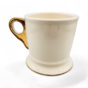 Anthropologie Mug - Monogrammed Gold Letter F Coffee or Shaving Mug image 3