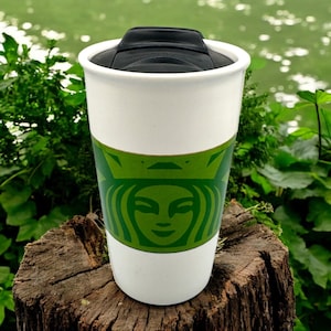 Starbucks Travel Mug (16oz) – Replacement Mug with Green Siren Wrap