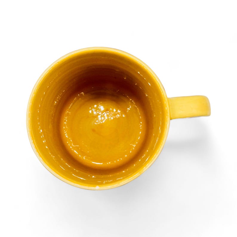 Vibrant 'S' Monogram Yellow and Red Anthropologie Coffee Mug image 6