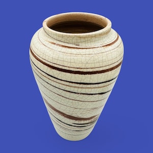 Italian Mid-Century Modern Pottery Vase 9.8&quot; Tall