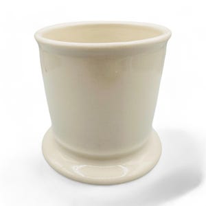 Anthropologie Monogram S Shaving Mug in White Mug with Black Text image 4