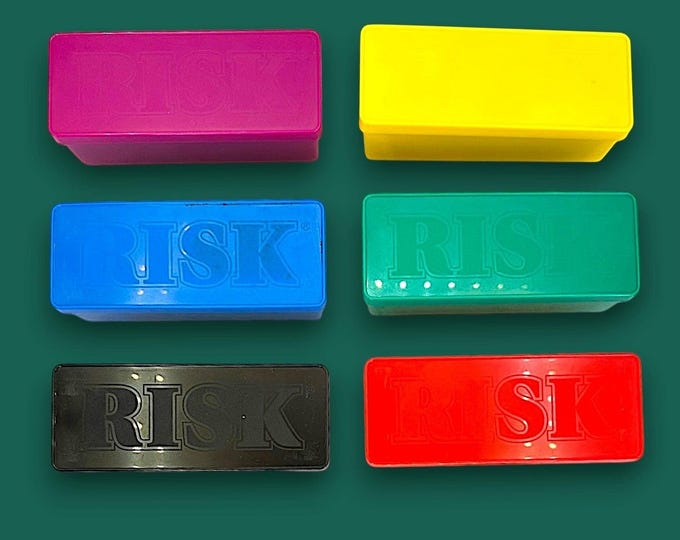 Vintage Risk Replacement Army Boxes & Pieces - 1980s 1990s Board Game ...
