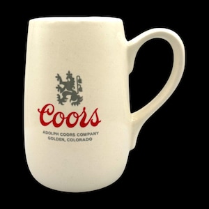 Vintage 1960s Adolph Coors Beer Mug (12oz) – Collectible Replacement Mug