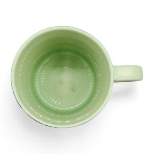 Anthropologie Letter Initial "T" Monogram Mug - Green Blue Yellow image 6