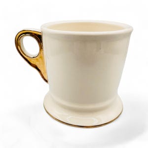 Anthropologie Monogram M Mug – Gold Letter, Shaving Mug image 3