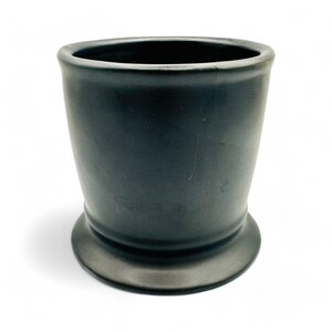 Anthropologie Monogram K Shaving Mug in Black Mug with White Text image 4