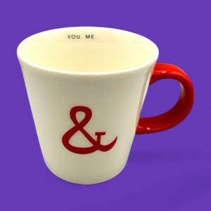 Starbucks &quot;You & Me Mug&quot;, Red Accent, 12 fl/oz, 2013, Replacement Mug