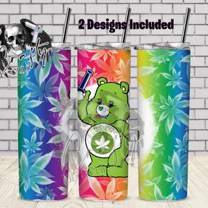High AF Swear Bear 20 Unzen Sublimationsbecher Design PNG Instant Download