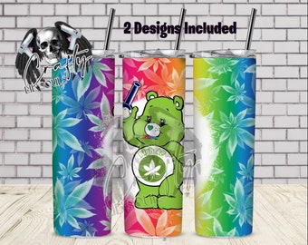 High AF Swear Bear 20oz Sublimation Tumbler Design PNG Instant Download