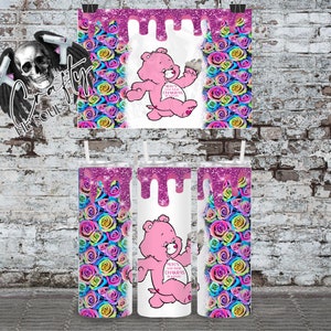 MoFo Chakren neu ausgerichtet Swear Bear 20oz Sublimationsbecher Design PNG Instant Download