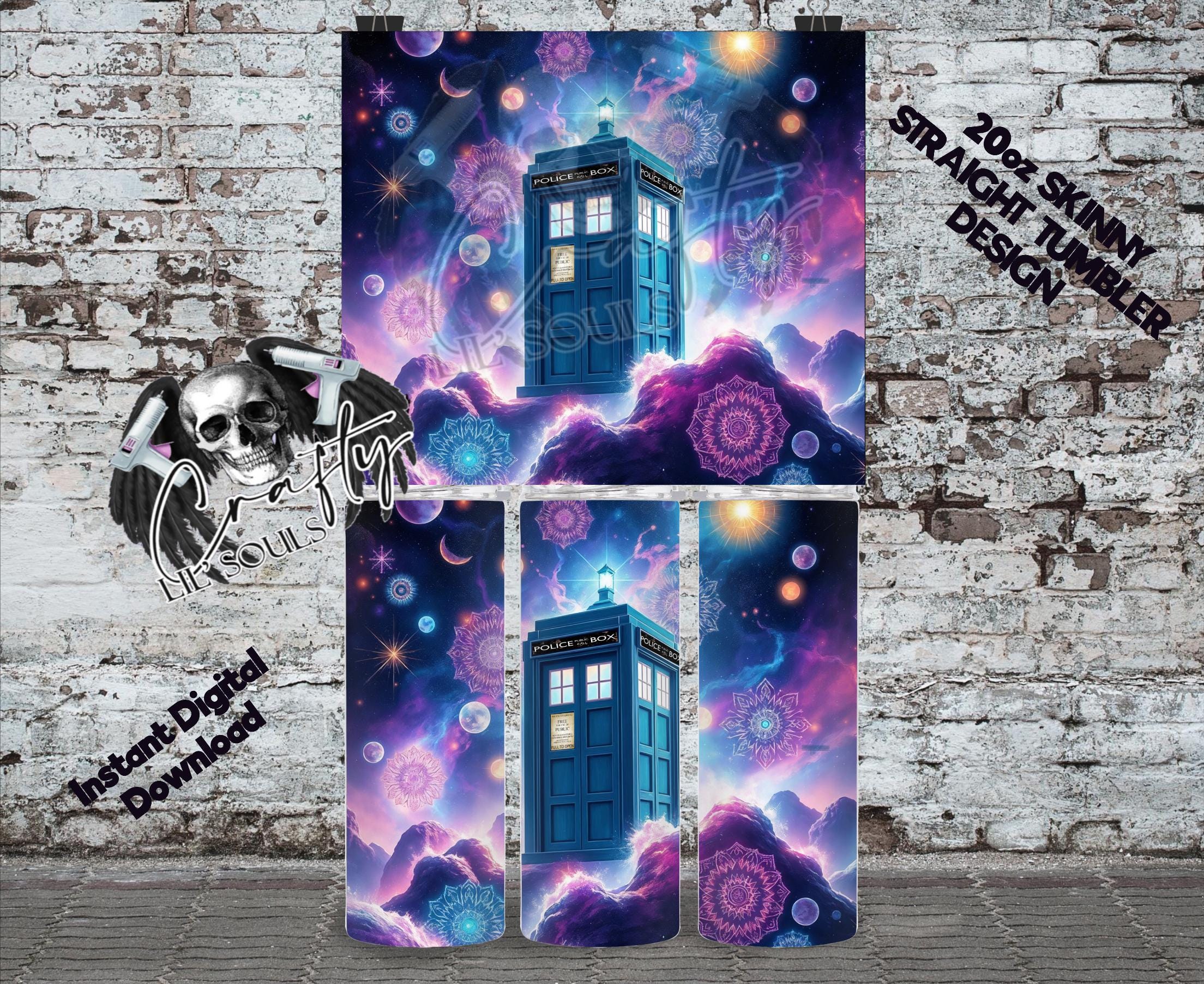 ドクター・フー TARDIS 水彩曼荼羅ギャラクシー 20 オンス タンブラー デザイン | 昇華デジタルダウンロード - Etsy 日本, image size:2208x1806