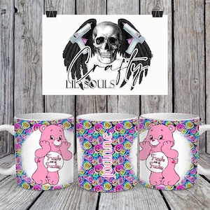 Fresh out Fucks Swear Bear Sublimation 11oz Tasse Design PNG Instant Download