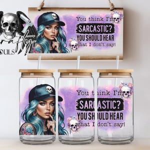 Opakowanie na puszkę piwa 16oz, Szablony projektów sublimacyjnych, 16oz png Pobieranie cyfrowe. Pobieranie grafiki clipart, sarkastyczny cytat, twardziel, suka