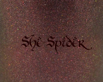 She-Spider holographic nail polish 15 mL (.5 oz) from the "Ladies of Middle-Earth" Collection