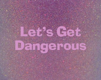 Let's Get Dangerous shimmer holographic nail polish 15 mL (.5 oz) from the "Disney Afternoon" Collection