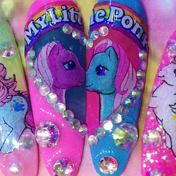 Vintage 1980's My Little Pony Nails