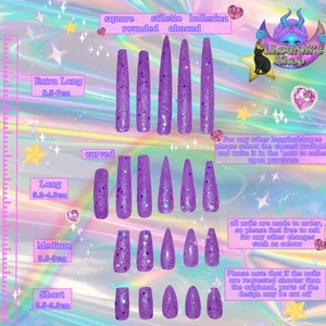 Pink Hime Kawaii 3D Deco Gyaru Lolita Princess Nails image 6