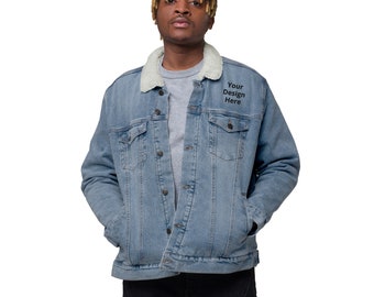Custom Sherpa Denim Jacket - Etsy