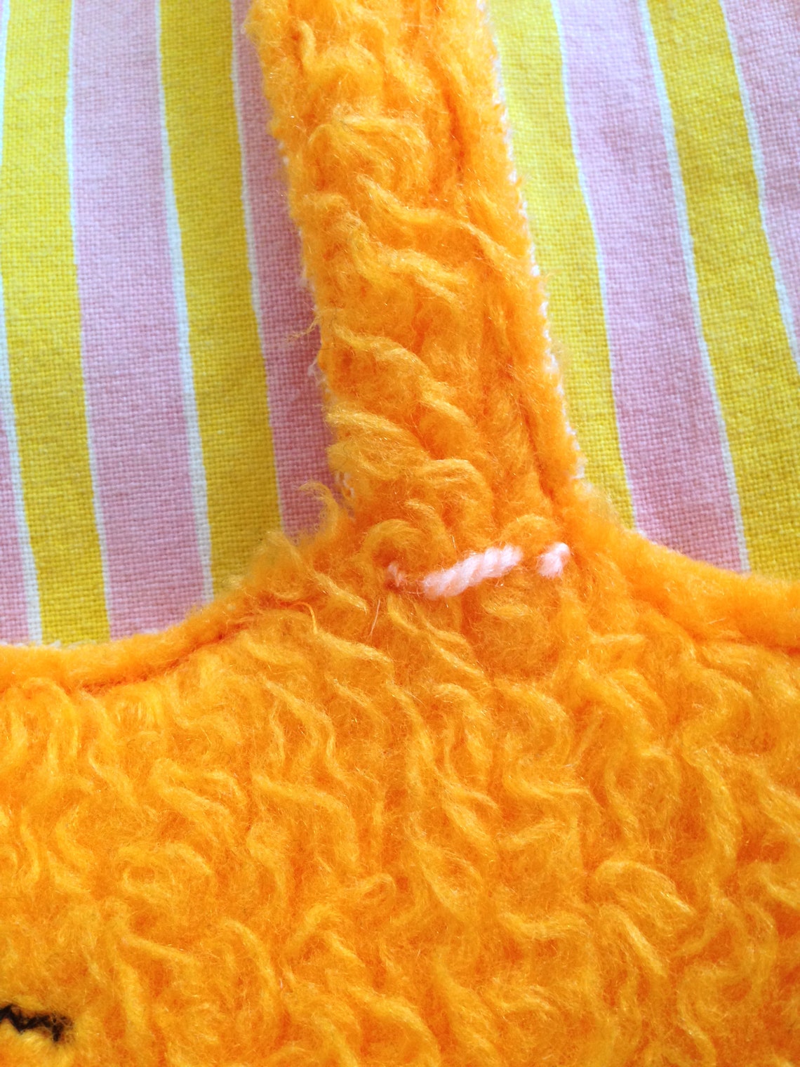 Tiger rug upcycled wall decor tiger wall hanging patchwork Etsy