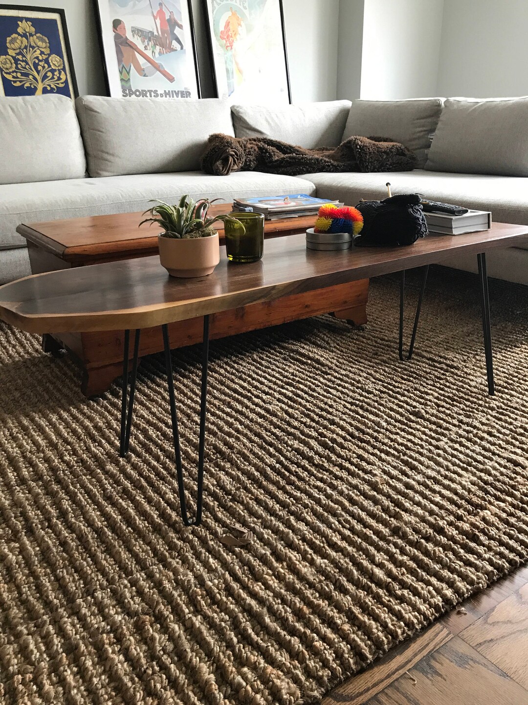 Hairpin Legs Set of 4, USA Made, RAW STEEL, Hairpin Legs, Hairpin Table