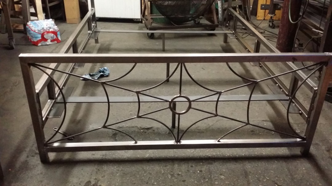Iron Bed Queen Size wrought Iron Bed Gothic Spiderweb metal