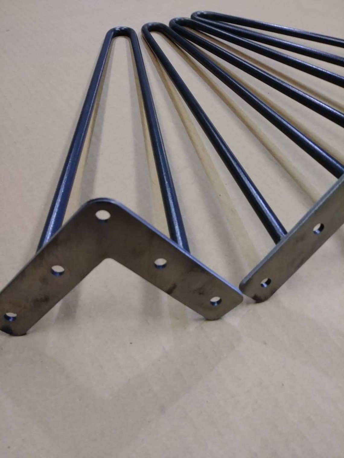 Hairpin Legs Set of 4 USA Made RAW STEEL Hairpin legs Etsy