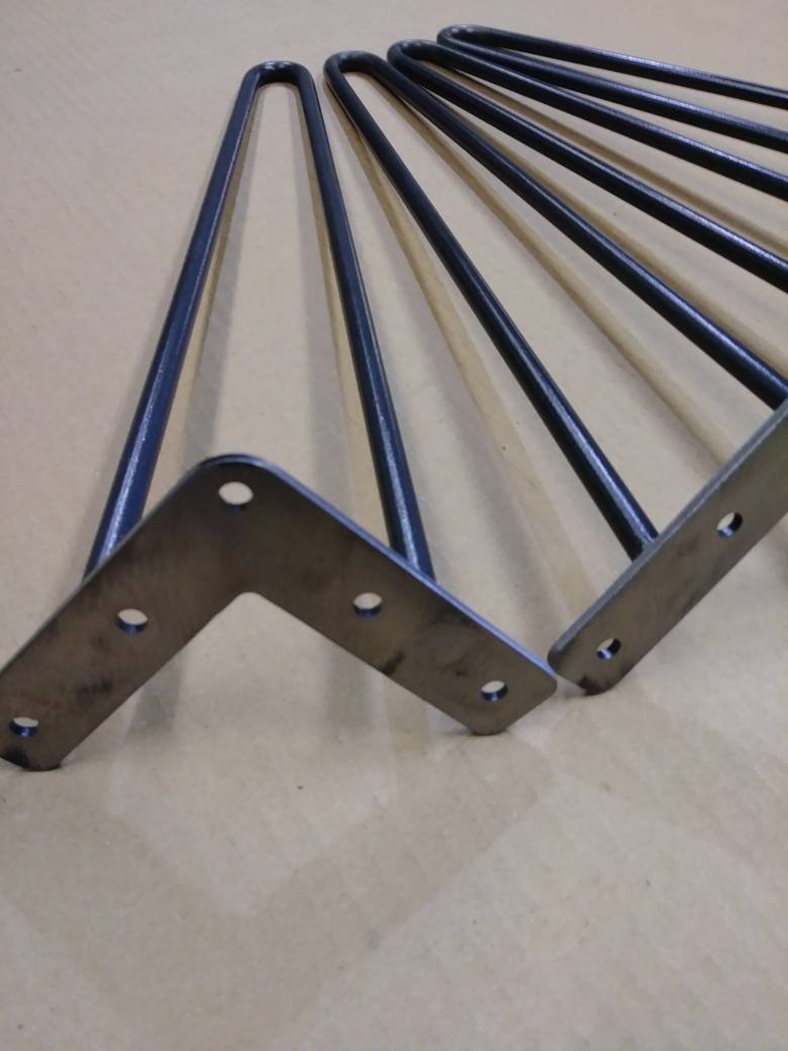 Hairpin Legs Set of 4, USA Made, RAW STEEL, Hairpin Legs, Hairpin Table