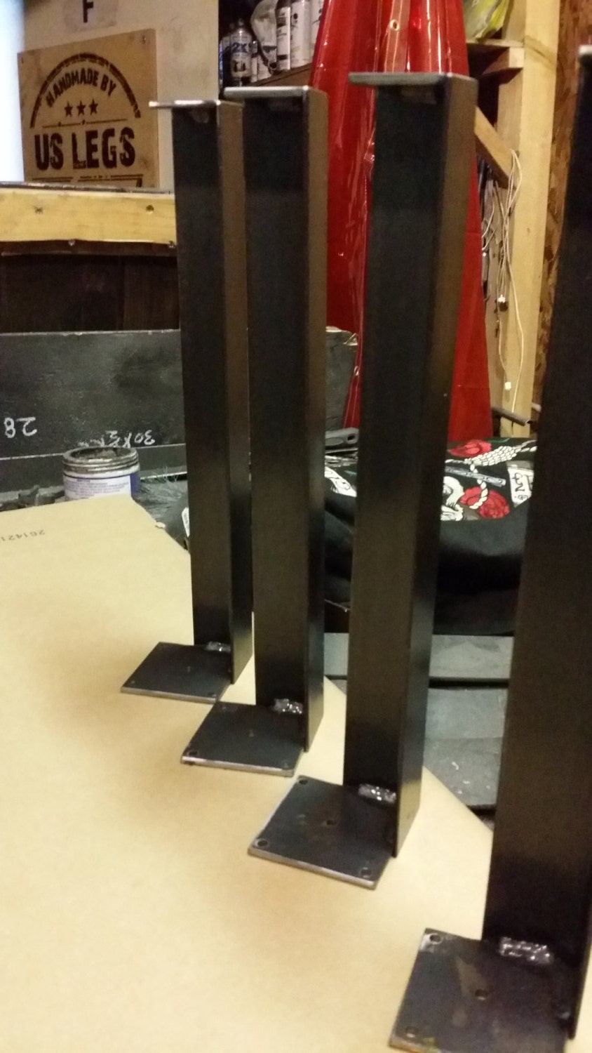 Heavy duty angle iron16 bench legstable legshairpin Etsy