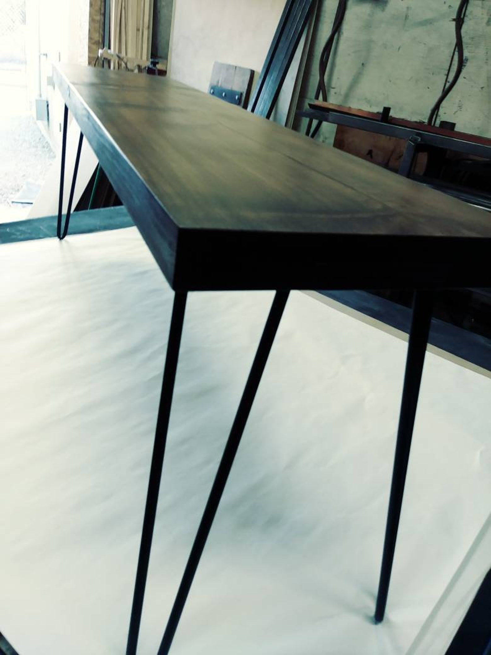 Hairpin Legs Set of 4, USA Made, RAW STEEL, Hairpin Legs, Hairpin Table