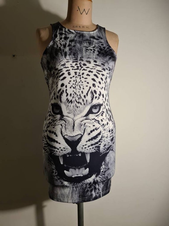 Tiger lady fitted dress