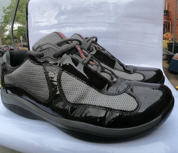 prada americas cup sneakers grey