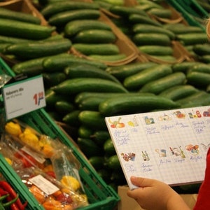 Block Einkaufsliste Einkaufszettel DIN A5 50 Blatt einkaufen nach Abteilungen Supermarkt Einkaufsblock nach System einkaufen Küche image 6