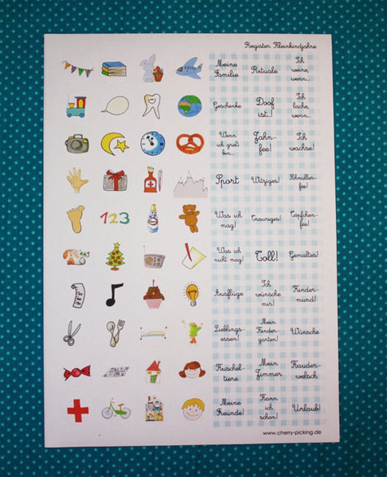 Kindertagebuch Kleinkindjahre Tagebuch Kindergartenkinder mit Stickerbogen DIN A5 50 Blatt Bild 5