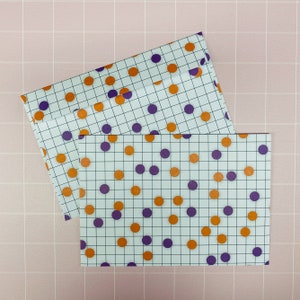 Kuverts C6 Muster bunt Punkte Karo lila orange selbstklebend 10er 25er Set ohne Fenster Briefumschlag Muster Bild 2