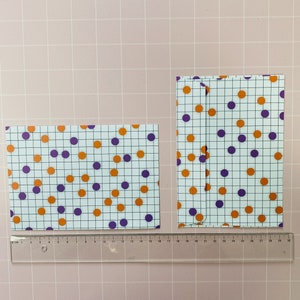 Kuverts C6 Muster bunt Punkte Karo lila orange selbstklebend 10er 25er Set ohne Fenster Briefumschlag Muster Bild 3