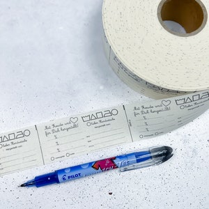 Textil-Fineliner Wäschestift schwarz für DIY Textiletiketten Gelroller Etiketten beschriften Stoffmalstift fein dünn Bild 3