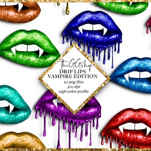 Vampire Lips clipart, Halloween cliparts, Drip Lips Cliparts, Lips Cliparts, Sexy Lips clipart, Printable stickers