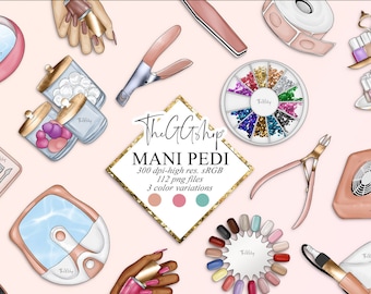 Nails Clipart: Manicure & Pedicure Graphics (112 PNG)