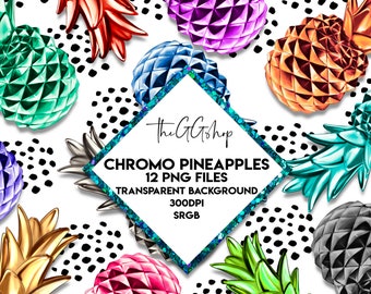 Pineapple Clipart, Vector EPS Clipart, Fruit Clip Art, Tropical Clipart ...