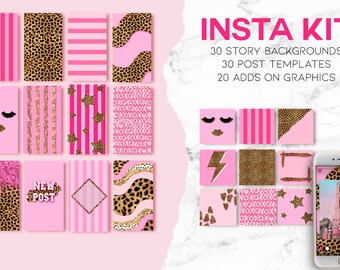 Instagram Story template, Instagram Instagram Post template, Instagram Story, Social Media, Instagram Template Pink, Instagram posts,