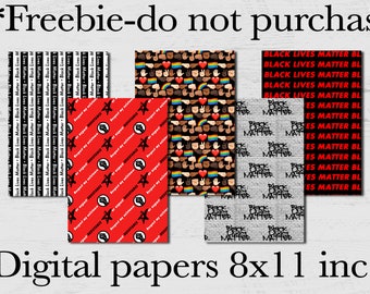 FREEBIE - Please Do Not Purchase - 8x11 Digital Papers