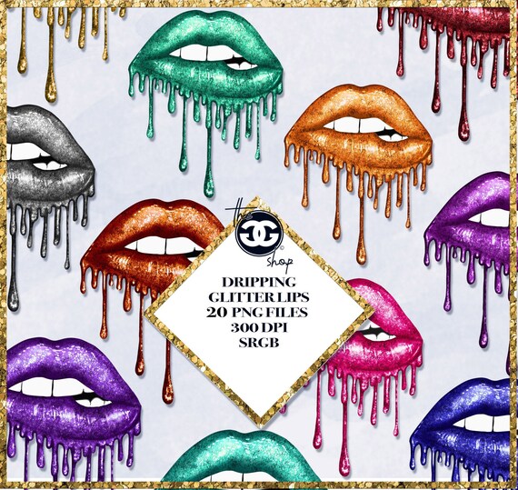 Glitter Lips Clipart - Neydeen