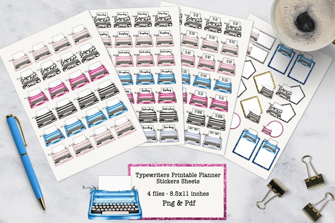 Functional Printable Stickers, Digital Stickers, Printable Stickers ...