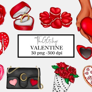 Valentines Day Clipart, Valentines Clipart, Valentine Clipart, Valentine's Day Clipart, Engagement Clipart, Printable Stickers