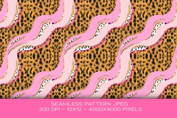 Girly pattern, Cheetah Pattern, Leopard Pattern, Digital Fabric