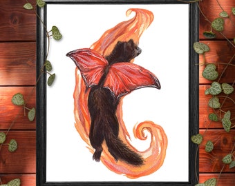 Art Print "Faerie Mustelids: Sable"