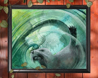 Art Print "Sea Lion Swirl"