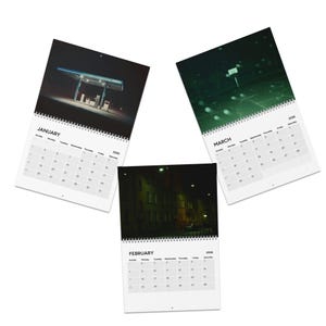 Eerie Liminal Spaces 2026 Wall Calendar - Nostalgic Surreal Horror Calender Creepy Calandar Supernatural image 4