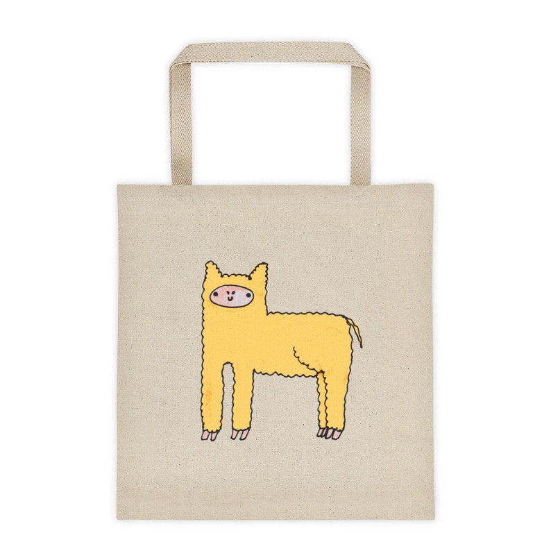 yellow fluffy bag